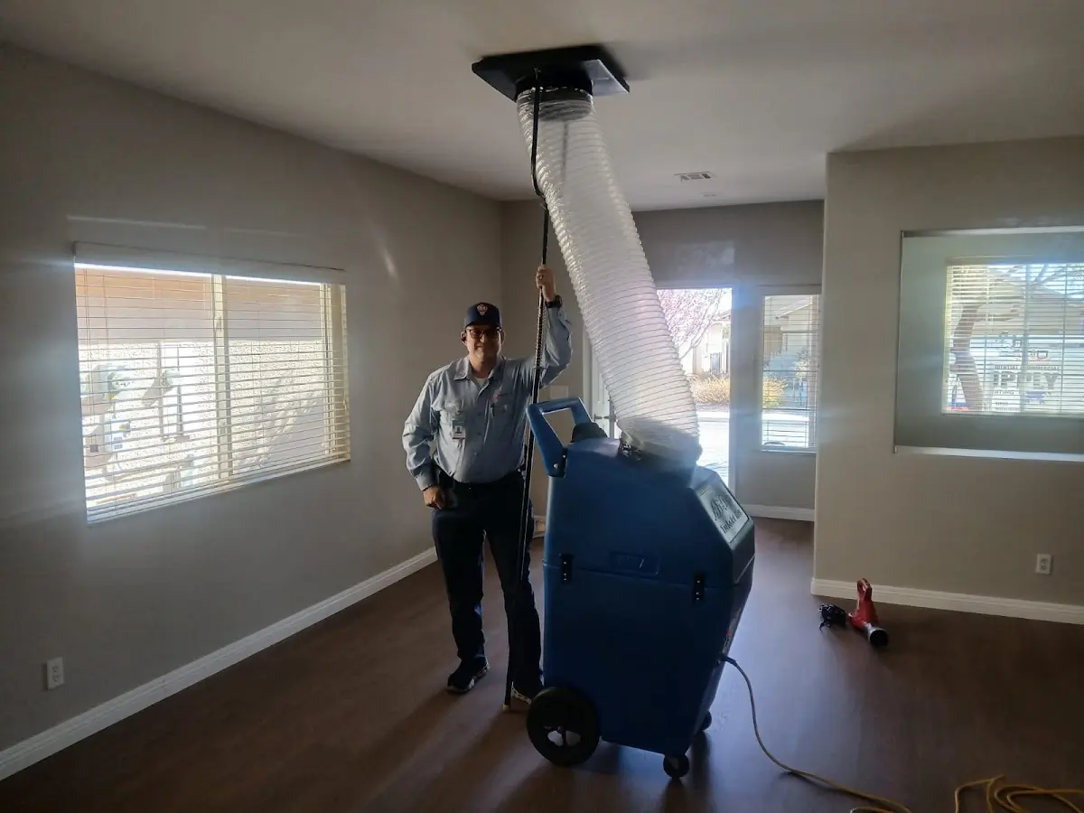 Professional Dryer Vent Cleaning work inside a South Lebanon home